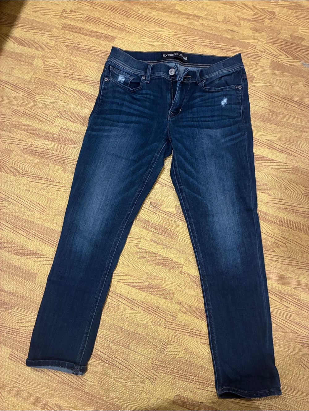 Express Women's Skinny Jeans in Dark Indigo